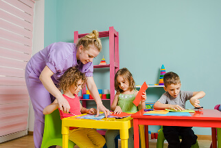 Happy Hoppers class at Little Regent Nursery